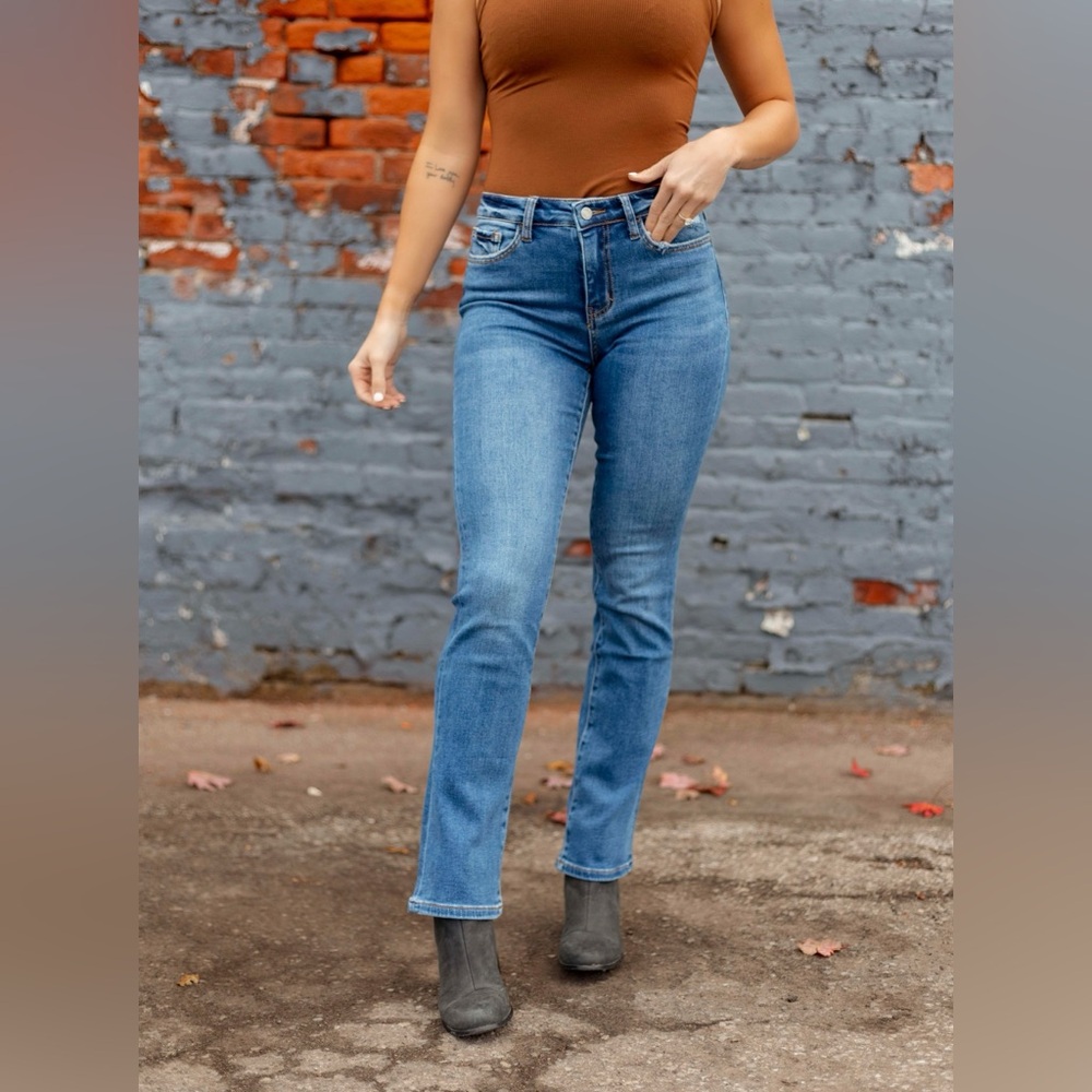 High Rise Bootcut Denim Jeans